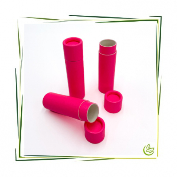 Paper tube pink 66x15
